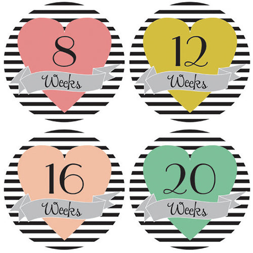Little Heartbreaker Pregnancy Belly Stickers (12), Lucy Darling